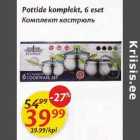 Allahindlus - Pottide komplekt, 6 eset 