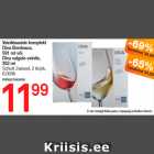 Allahindlus - Veiniklaaside komplekt Diva Bondeaux, 591 ml või Diva valgele veinile, 302 ml