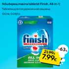 Allahindlus - Nõudepesumasina tabletid Finish, All-in-1;

100 tk