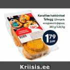 Kanafilee hakkšnitsel
Tallegg;
340 g