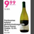 Prantsusmaa kaitstud päritolunimetusega vein Douce France Chablis 12,5%, 75cl