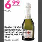 Itaalia kaitstud päritolunimetusega kvaliteetvahuvein Martini Asti 7,5%, 75cl
