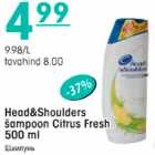 Allahindlus - Head&Shoulders šampoon Citrus Fresh 500ml