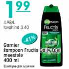 Allahindlus - Garnier šampoon Fructis Daily Fuel meestele 400 ml