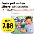 Mähkmed - Laste püksmähe
Libero Up&Go Unisex Maxi+
10-14kg 22tk