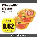 Allahindlus - Kiirnuudlid
Big Bon
85g / 2 sorti