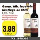 Geogr. täh. lauavein
Santiago de Chile
0,75L / 2 sorti