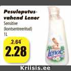 Pesuloputus
vahend Lenor
-
Sensitive
(kontsentreeritud)
1L