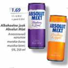 Allahindlus - Alkohoolne jook Absolut Mixt