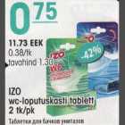 Allahindlus - IZO wc-loputuskasti tablett