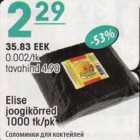 Allahindlus - Elise joogikõrred