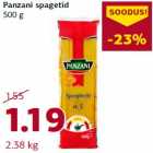 Panzani spagetid
500 g
