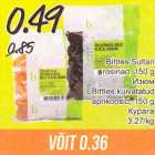 Allahindlus - Bittles Sultan rosinad, 150 g; Bittles kuivatatud aprikoosid, 150 g