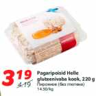 Pagaripoisid Helle
gluteenivaba kook, 220 g