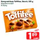 Kompvekikarp Toffifee, Storck, 125 g
