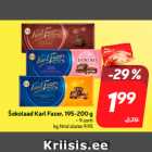 Магазин:Hüper Rimi, Rimi, Mini Rimi,Скидка:Шоколад Karl Fazer, 195-200 г