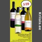 Tšiili
geograafilise tähisega vein
Santa Carolina, 12,5%, 75 cl
•Cellar Selection Chardonnay
•Cabernet Sauvignon
•Merlot
•Cellar Selection Sauvignon Blanc