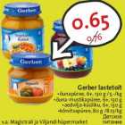 Allahindlus - Gerber lastetoit
•õunapüree, 6+, 130 g /5.-/kg
•õuna-mustikapüree, 6+, 130 g
•aedvilja-küüliku, 6+, 130 g
•kõrvitsapüree, 80 g /8.13/kg