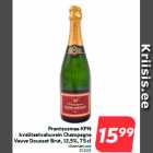 Allahindlus - Prantsusmaa KPN
kvaliteetvahuvein Champagne
Veuve Doussot Brut, 12,5%, 75 cl