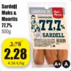 Sardell Maks & Moorits 77,7%, 500 g