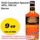 Allahindlus - 
Viski Canadian Special Old