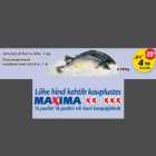 Магазин:Maxima,Скидка:Охлажденный норвежский лосось, 1кг