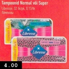 Tampoonid Normal või Super