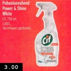 Allahindlus - Puhastusvahend
Power & Shine
White
Cif, 750 ml,
4,00/L
