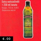 Allahindlus - Extra neitsioliivõli
+ 250 ml tasuta
