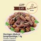 Heeringas sibula ja šampinjonidega, 1 kg