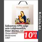 Alkohol - Saksamaa KPN valge vein Leibfraumilch, Peter Mertes, 3 l