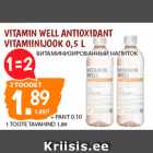 Allahindlus - VITAMIN WELL ANTIOXIDANT
VITAMIINIJOOK 0,5 L