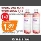 Allahindlus - VITAMIN WELL FOCUS
VITAMIINIJOOK 0,5 L