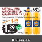 Allahindlus - HARTWALL JAFFA
KARBONISEERITUD
KARASTUSJOOK 2 X 1,5 L