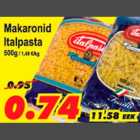 Allahindlus - Makaronid Italpasta