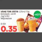 Allahindlus - VÄIKE TOM JÄÄTIS 125 ml/70g šokolaadi, vanilli