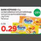 Allahindlus - BARNI KÜPSISED 45g vaniljemaitselised kohupiimatäidisega,kohupiima-aprikoositäidisega 