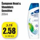 Allahindlus - Šampoon Head & Shoulders Sensitive 200 ml