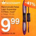 Ripsmetušš false Lash Superstar X-Fiber, must
