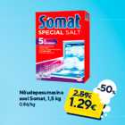 Allahindlus - Nõudepesumasina
sool Somat, 1,5 kg