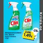 Магазин:Maxima XX,Скидка:Средство для мытья окон
Clin, 500 мл