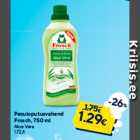Allahindlus - Pesuloputusvahend
Frosch, 750 ml
Aloe Vera