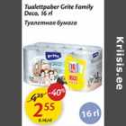 Allahindlus - Tualettpaber Grite Family Deco, 16 rl