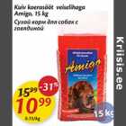 Allahindlus - Kuiv koerasööt veiselihaga Amigo, 15 kg