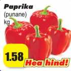 Paprika
(punane)
kg