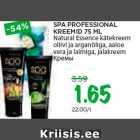 Allahindlus - SPA PROFESSIONAL
KREEMID 75 ML