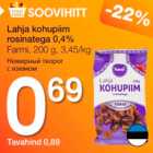 Нежирный творог с изюмом