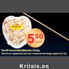 Vanilli-karamelli jäätisetort Süda;
1 kg