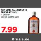ŠOTI VISKI BALLANTINE`S FINEST 40% 0,5L
