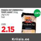 FINDEN OST EMMENTALI TÜÜPI JUUST 350g /kg 6.14/